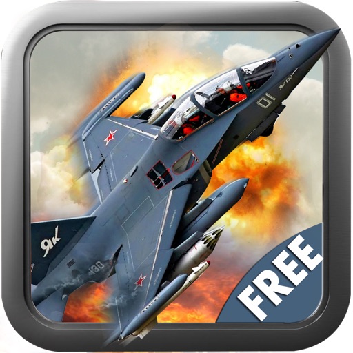 Metal Sky explosion - TopGun Jet Fighter Battle to Victory FREE Air Simulator iOS App