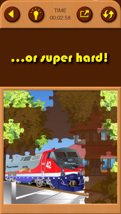 Train Games - Free Educational Jigsaw Puzzles for Kids and Preschool Toddler Learning Railway Vehicle Engine Transport and Love Locomotive Labs Power screenshot-4