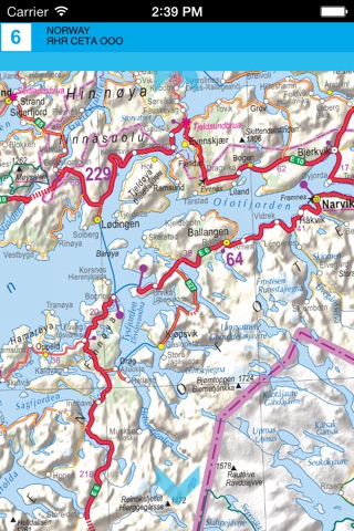Норвегия. Автомобильная карта screenshot 3