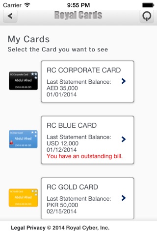 Royal Cards App screenshot 3