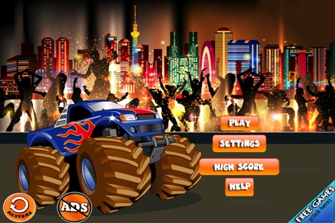 Big Monster Truck Race - For Kids screenshot 4