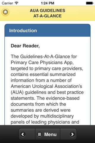 Primary Care Guidelines for Urology screenshot 2