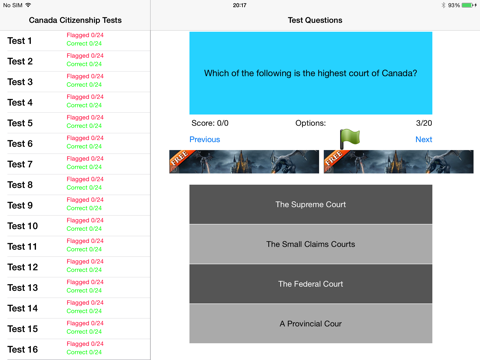 Canada - Citizenship Tests Free 500 Questions to Prepare Canadian Citizenship Test screenshot 4