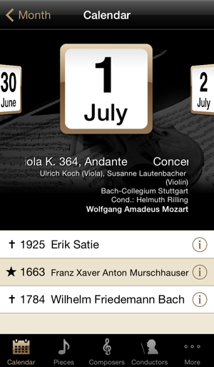 ClassiCal Music Calendar(圖2)-速報App