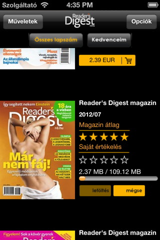 Reader's Digest Magyarország screenshot 2