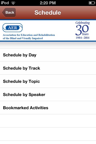 AER Intl Conf 2014 App screenshot 4