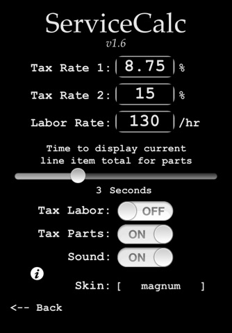 ServiceCalc screenshot 4