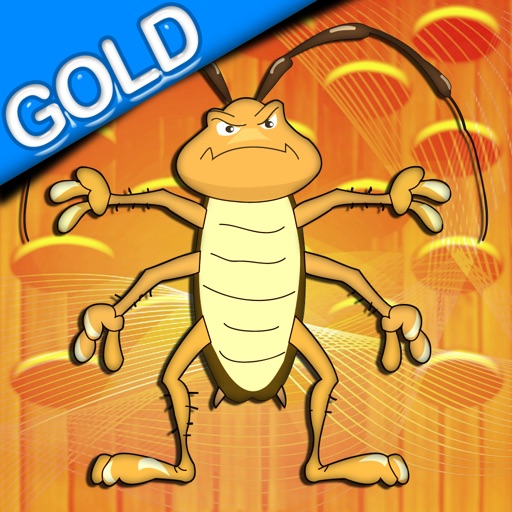 Crushed cockroaches - Tap the ugly bug game - Gold Edition icon