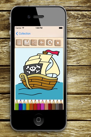 Pinta piratas. Juego de pintar con los dedos. Libro de colorear el barco pirata. Pintar y colorear dibujos. Juego de niños piratas de nunca jamás. Pintar para niños y niñas screenshot 4