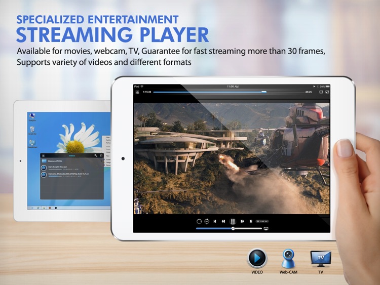 AVStreamerHD - Remote Desktop + Movie/TV/Webcam Streaming