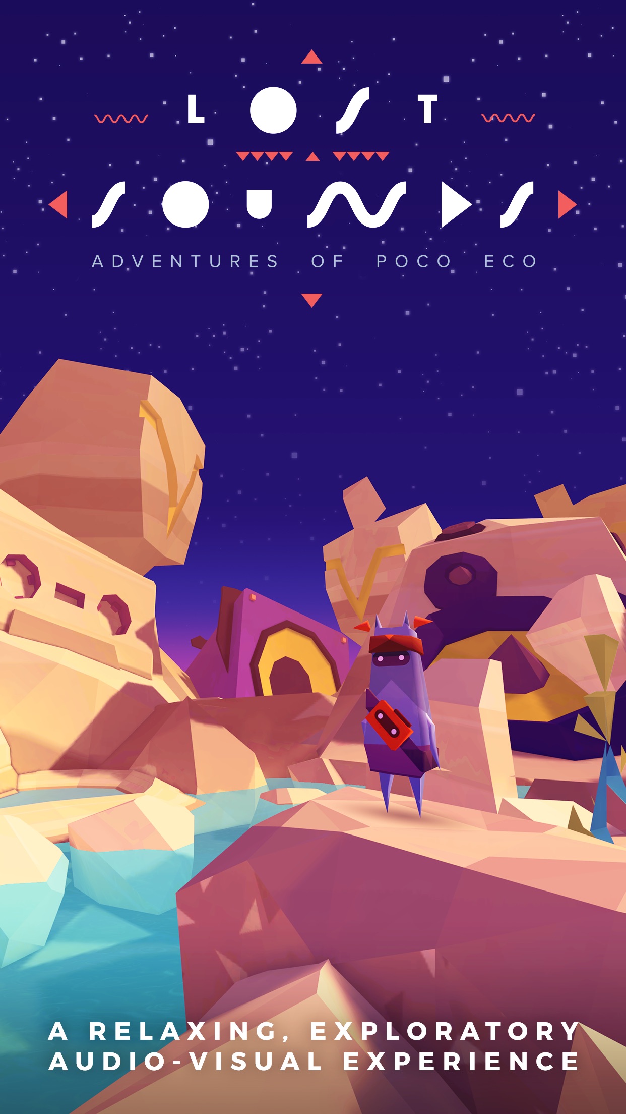 Screenshot do app Adventures of Poco Eco - Lost Sounds: Experience Music and Animation Art in an Indie Game