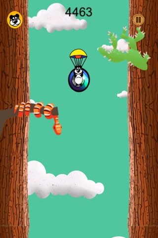 Fall in the jungle : Super panda skydiving - Free Edition screenshot 4