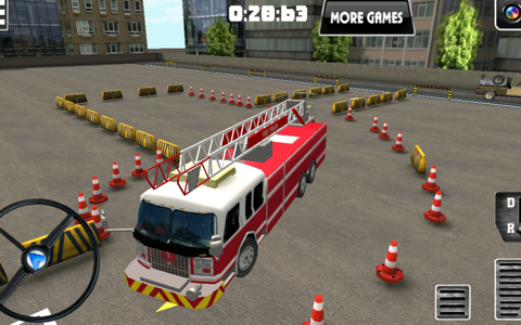 Fire truck driver - 3D parking screenshot 2
