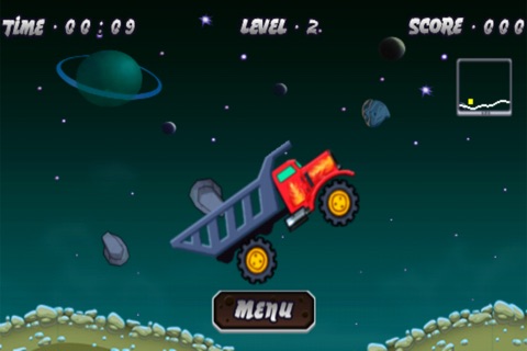 Space Dump Truck Race Free Awesome Truck Race Game screenshot 4