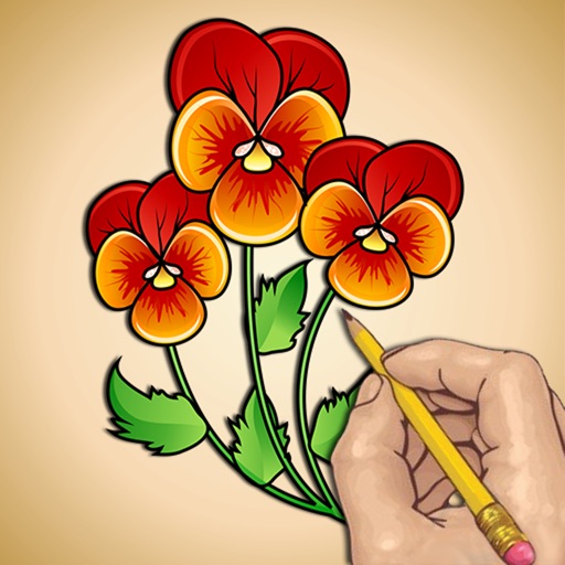 Drawing Lessons Flowers in Bloom icon