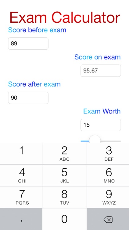 Exam Calculator