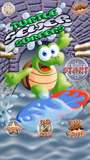 Turtle Sewer Surfer's FREE - A Swim-ing Jetpack Game(圖3)-速報App