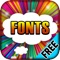 Type Cool Color Fonts FREE - Swipe Text-Izer & Keyboards for Instagram