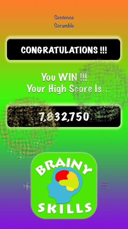 Brainy Skills Sentence Scramble
