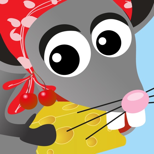 The clever mouse: Animal feeding - a preschool game for kids and toddlers