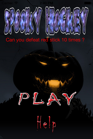Glow Hockey Spooky - extreme shootout fight lite for iphone5 screenshot 3