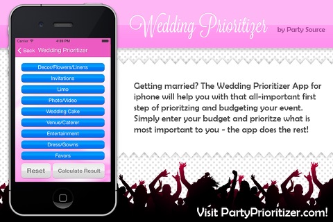 Wedding Prioritizer screenshot 2