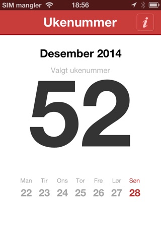 Ukenummer (ISO standard) screenshot 3
