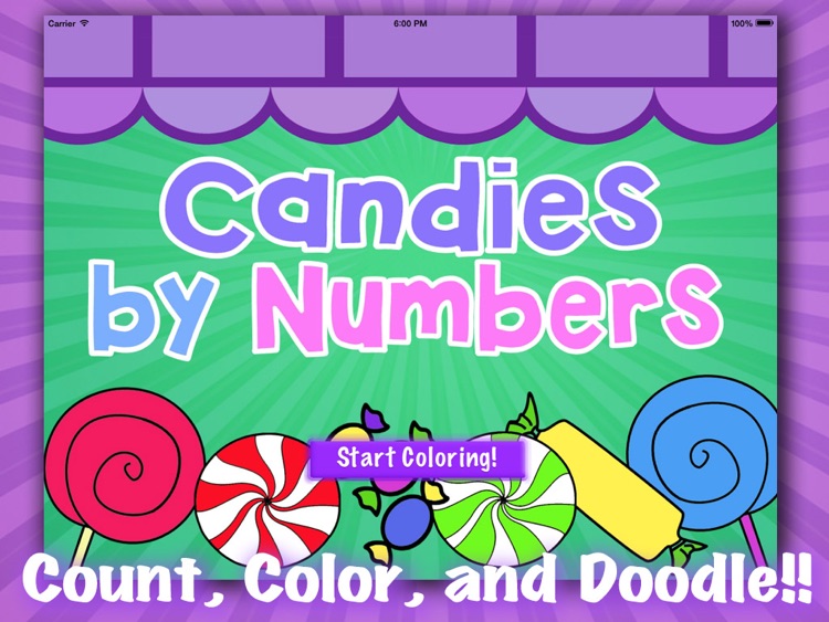 Candy by Numbers - Color, Count, and Doodle Book