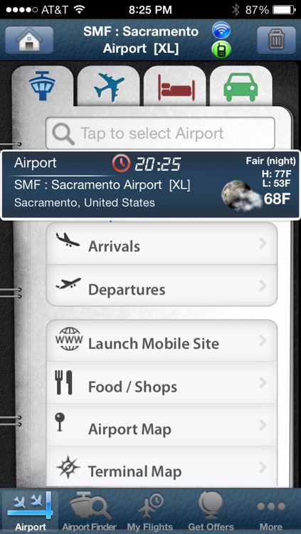 Sacramento International Airport + Flight Tracker