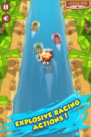Power-boat Tropics Racer - A crazy fast boating race game! screenshot 4