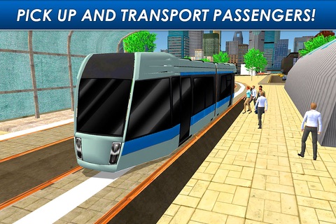 Speed Tram: Driving Simulator 3D Full screenshot 2