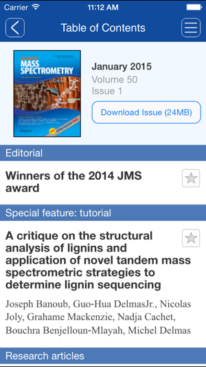 Journal of Mass Spectrometry