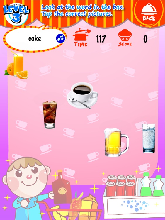 Vocabulary Catcher 7 - Food, Snacks and desserts, Drinks screenshot-3