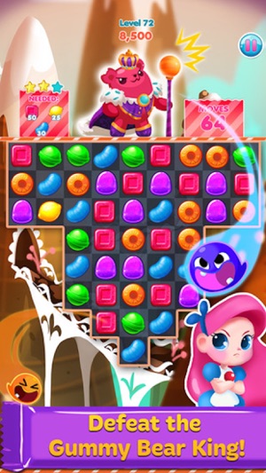 Candy Smash - 3 match puzzle yummy mania game(圖2)-速報App