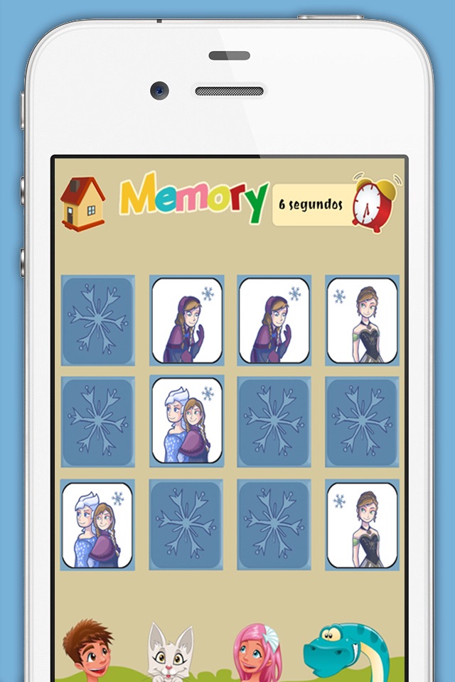 Memory game for girls: Ice Princess - learning game for girls screenshot 4