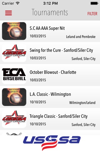 NC USSSA screenshot 4