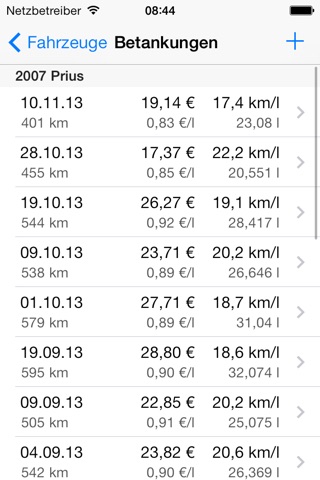 Mileage Keeper screenshot 2