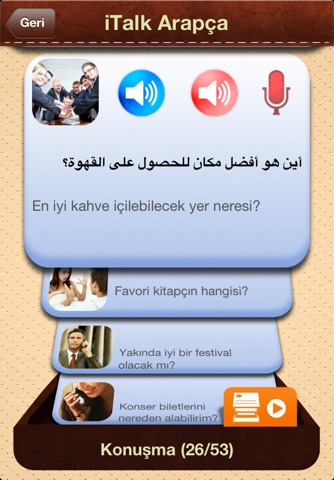 iTalk Arabic: Conversation guide - Learn to speak a language with audio phrasebook, vocabulary expressions, grammar exercises and tests for english speakers screenshot 3