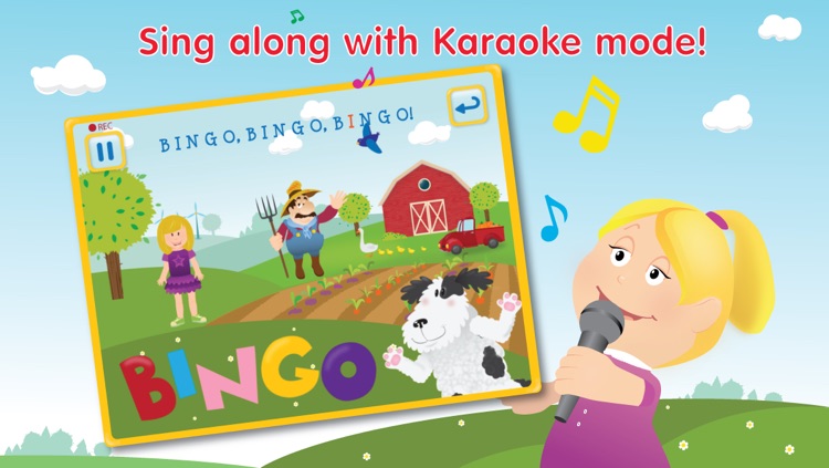 Kids Apps ∙ Bingo ABC alphabet phonics song. Interactive Nursery Rhymes with Karaoke music.