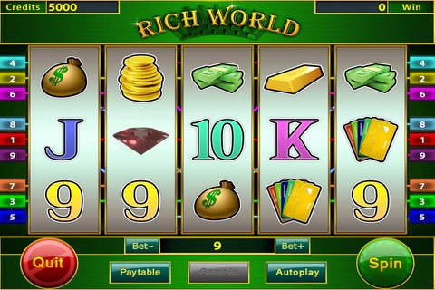 Rich World slot machine screenshot 2
