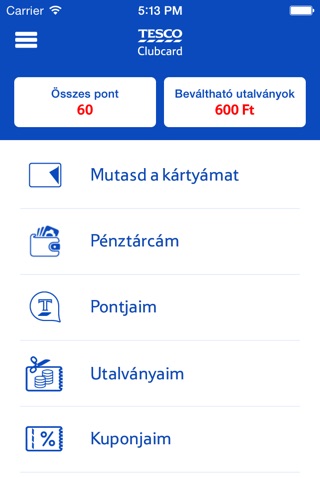Clubcard Tesco Magyarország screenshot 3