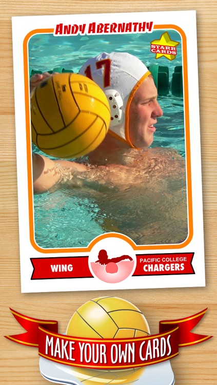 Water Polo Card Maker - Make Your Own Custom Water Polo Cards with Starr Cards