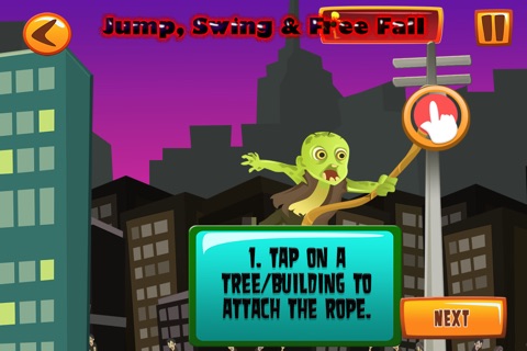 The Swinging Dead: Zombie Infection Free Fall screenshot 2