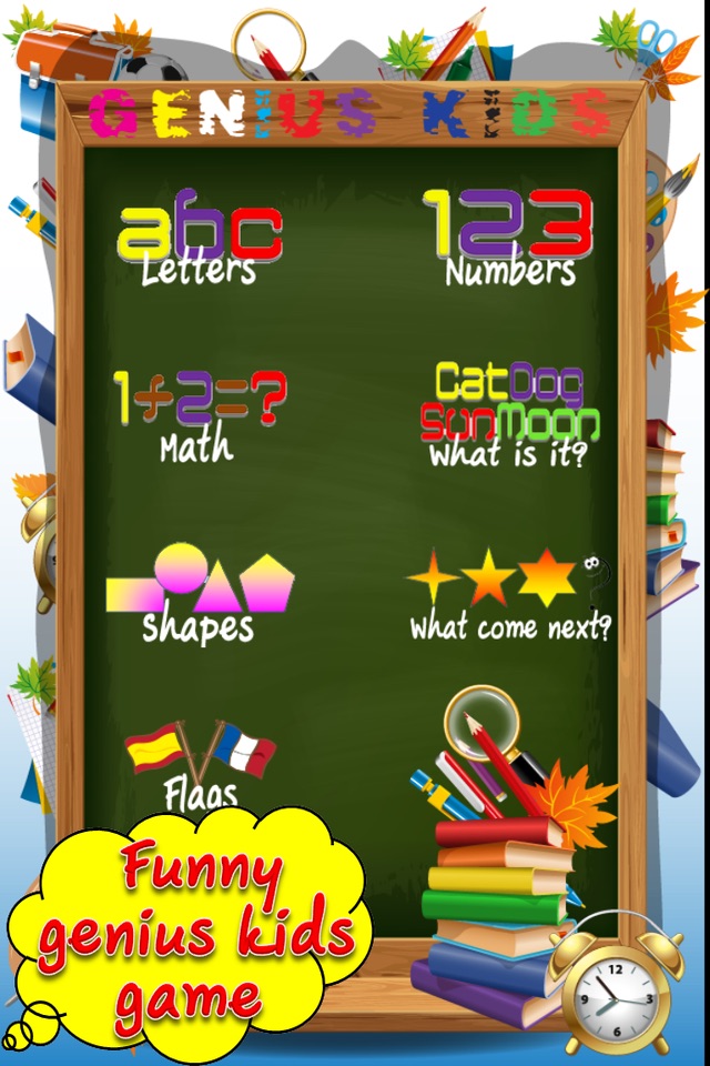 Genius Kids Games (Free 123 ABC Words Learning Genius Fun Kids Game for Baby, Toddler, Preschool and Kindergarten Genius) screenshot 2