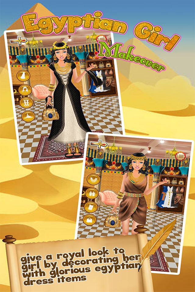 Egypt Princess Romaa Makeup Makeover & Dress up Salon girls games screenshot 2