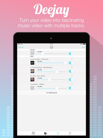 Video Sound Pro for Instagram - Add 10 Background Musics to Your Recorded Video Clips screenshot 3