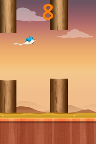 Brave Jinny--The flappy adventure of a flying birdie-play with your friends on Facebook&Tweete screenshot 4
