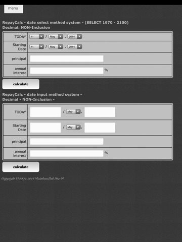 RepayCalc  for iPad screenshot 2