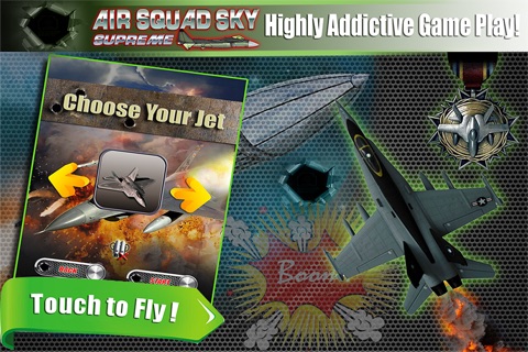 Renegade Air Squad Supreme Jet Fighter : FREE After burner burn out in the sky screenshot 2
