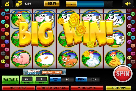 Gold Fish Birds & Bee Slots Pro in Las Vegas Video Farm Cave Casino Game screenshot 2